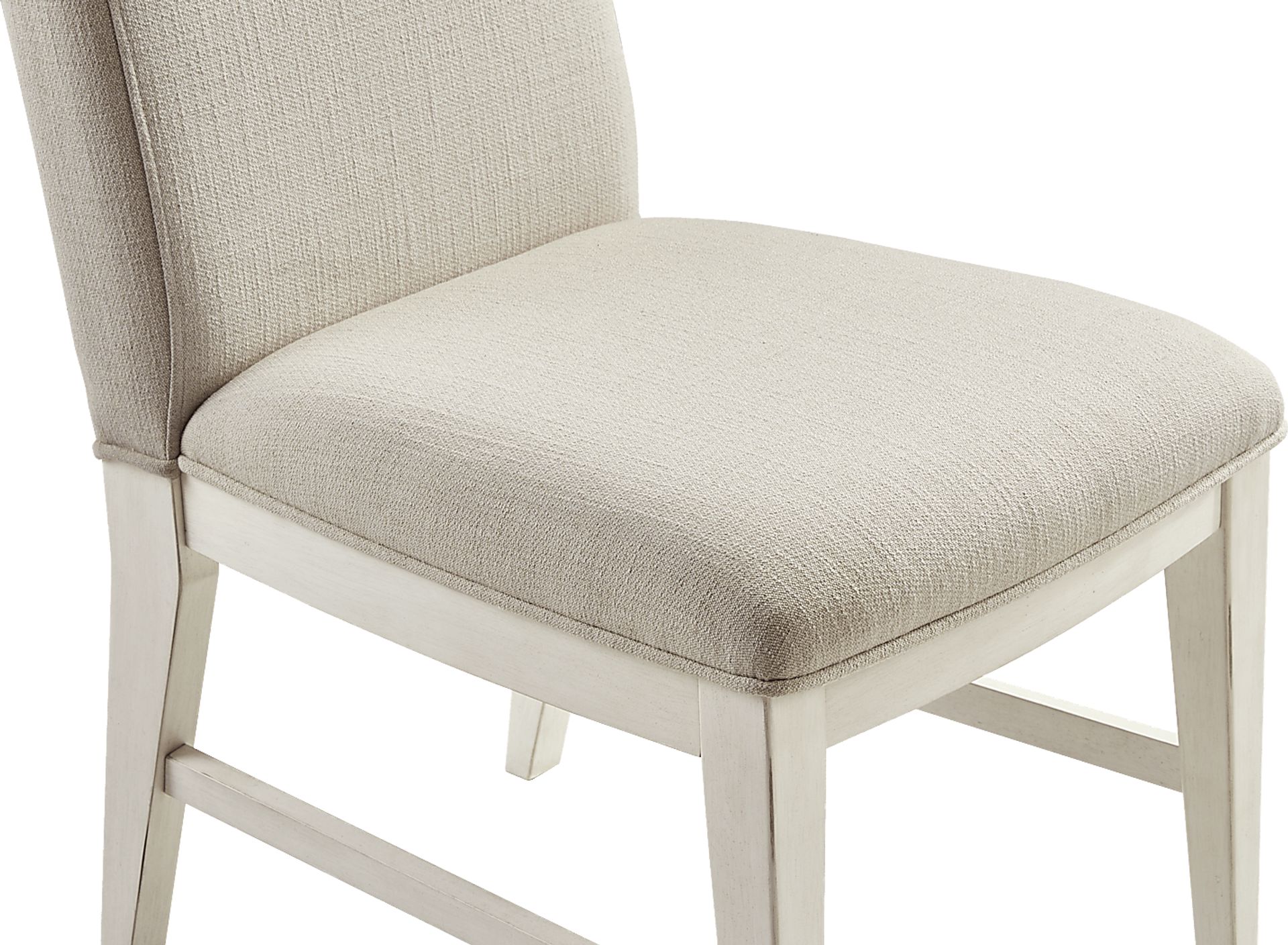 Lainey Cottage White 5 Pc Dining Room with Upholstered Chairs - Image 9