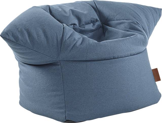 Kids Lainey Navy Bean Bag Chair - Thumbnail - Image 1
