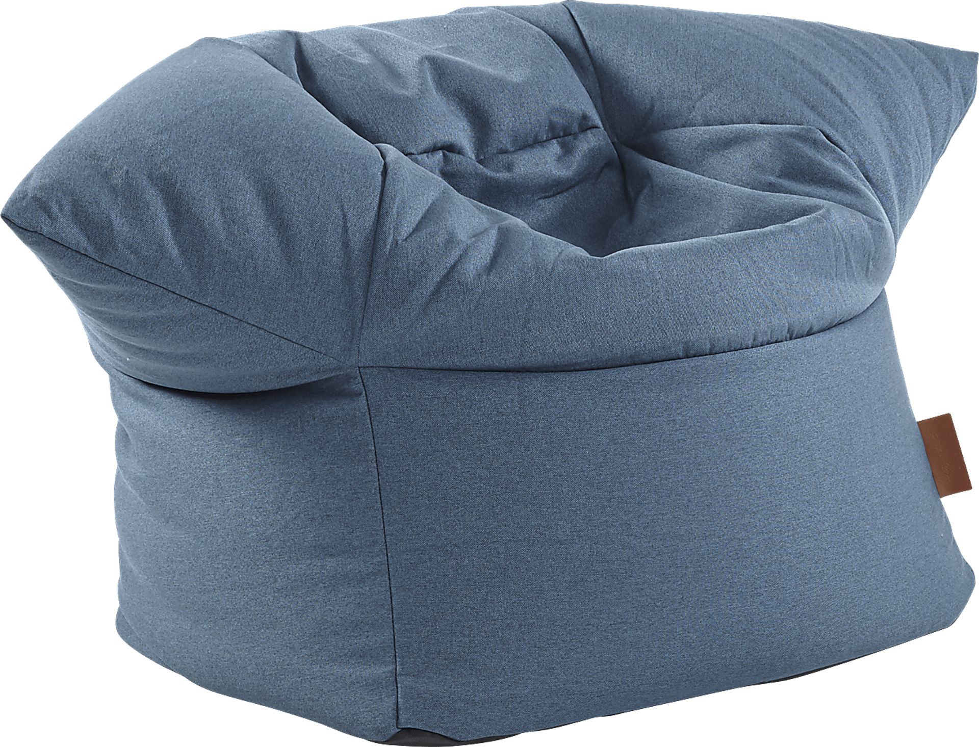 Kids Lainey Navy Bean Bag Chair - Image 1