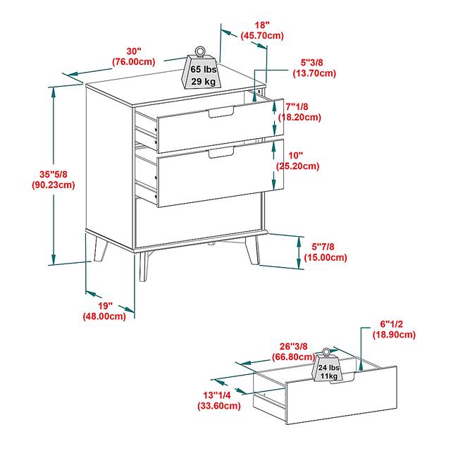 Lainston Walnut Dresser - Thumbnail - Image 8