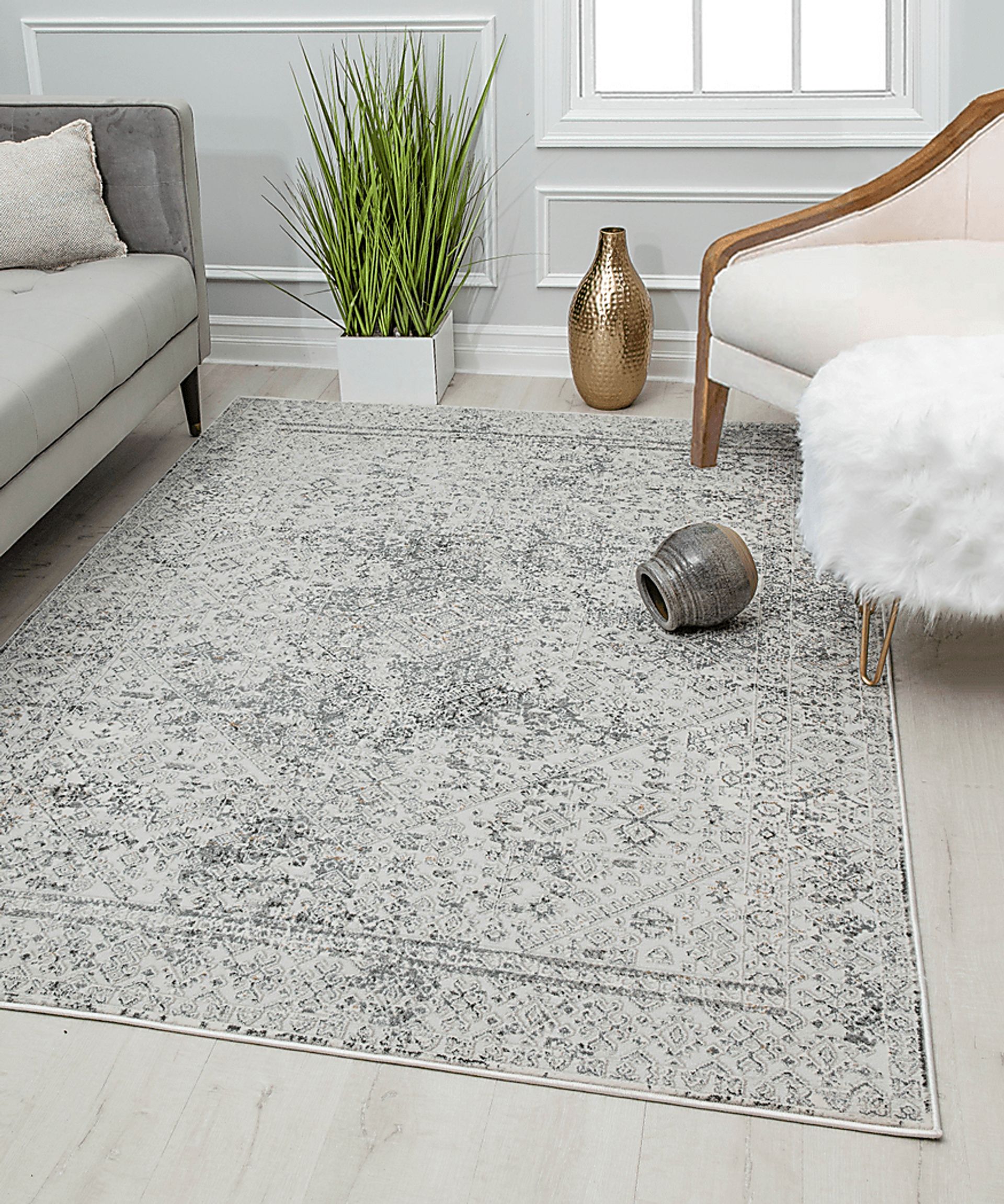 Lainy 8' x 10' Gray Rug - Image 2
