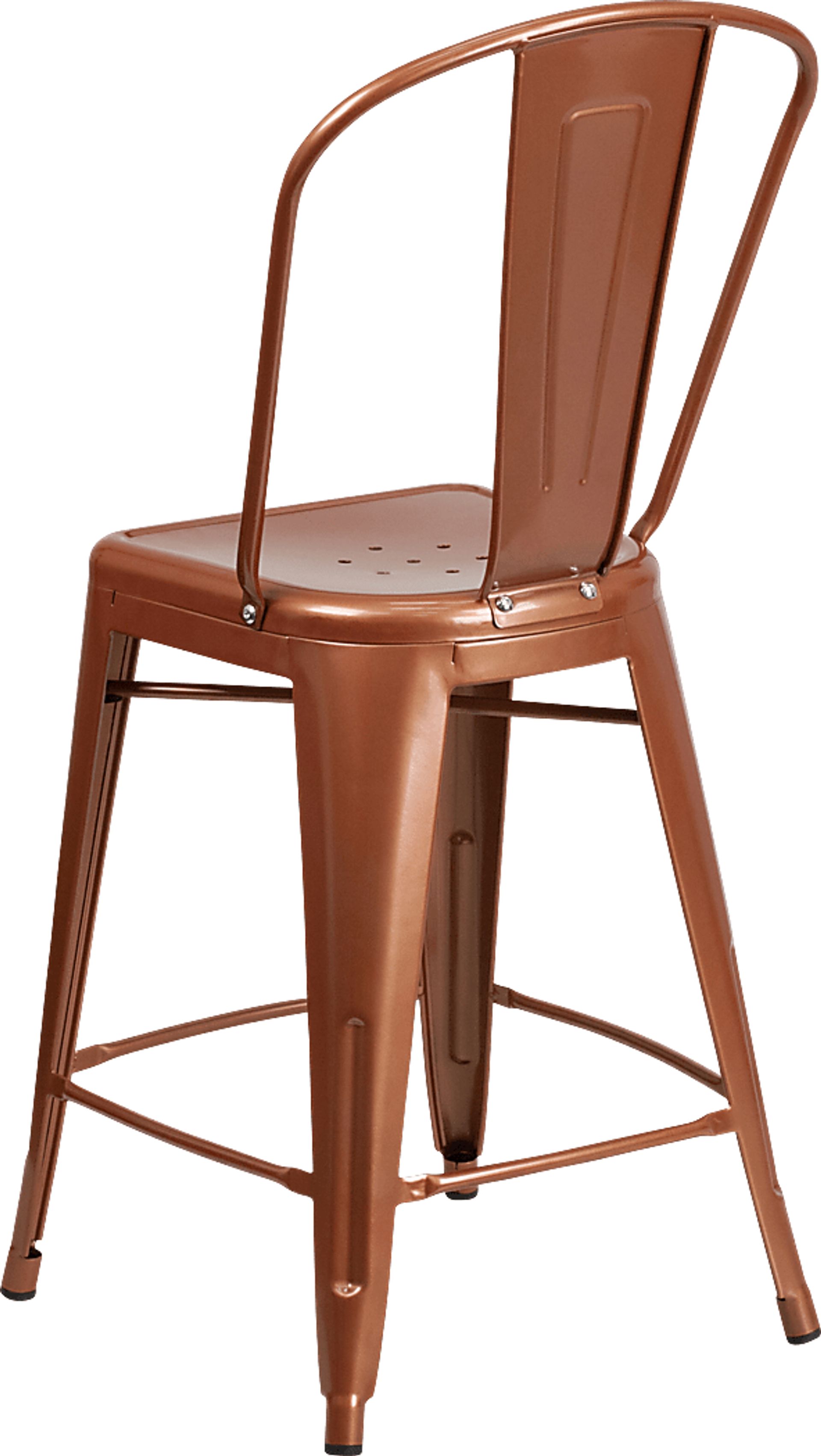 Laird Copper Indoor/Outdoor Counter Height Stool - Image 4
