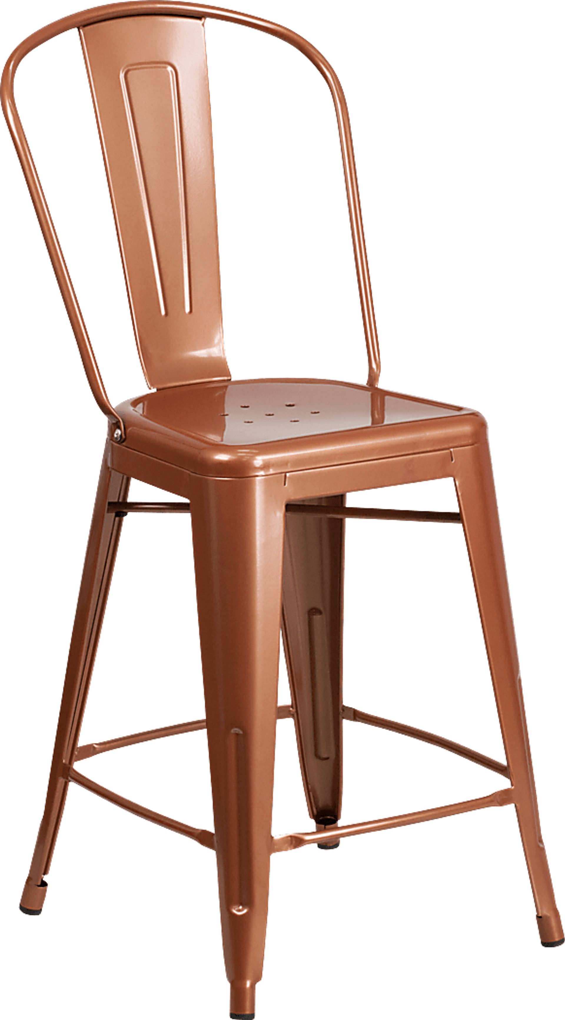 Laird Copper Indoor/Outdoor Counter Height Stool - Image 1