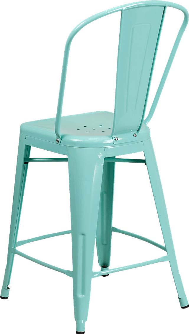 Laird Green Indoor/Outdoor Counter Height Stool - Thumbnail - Image 4
