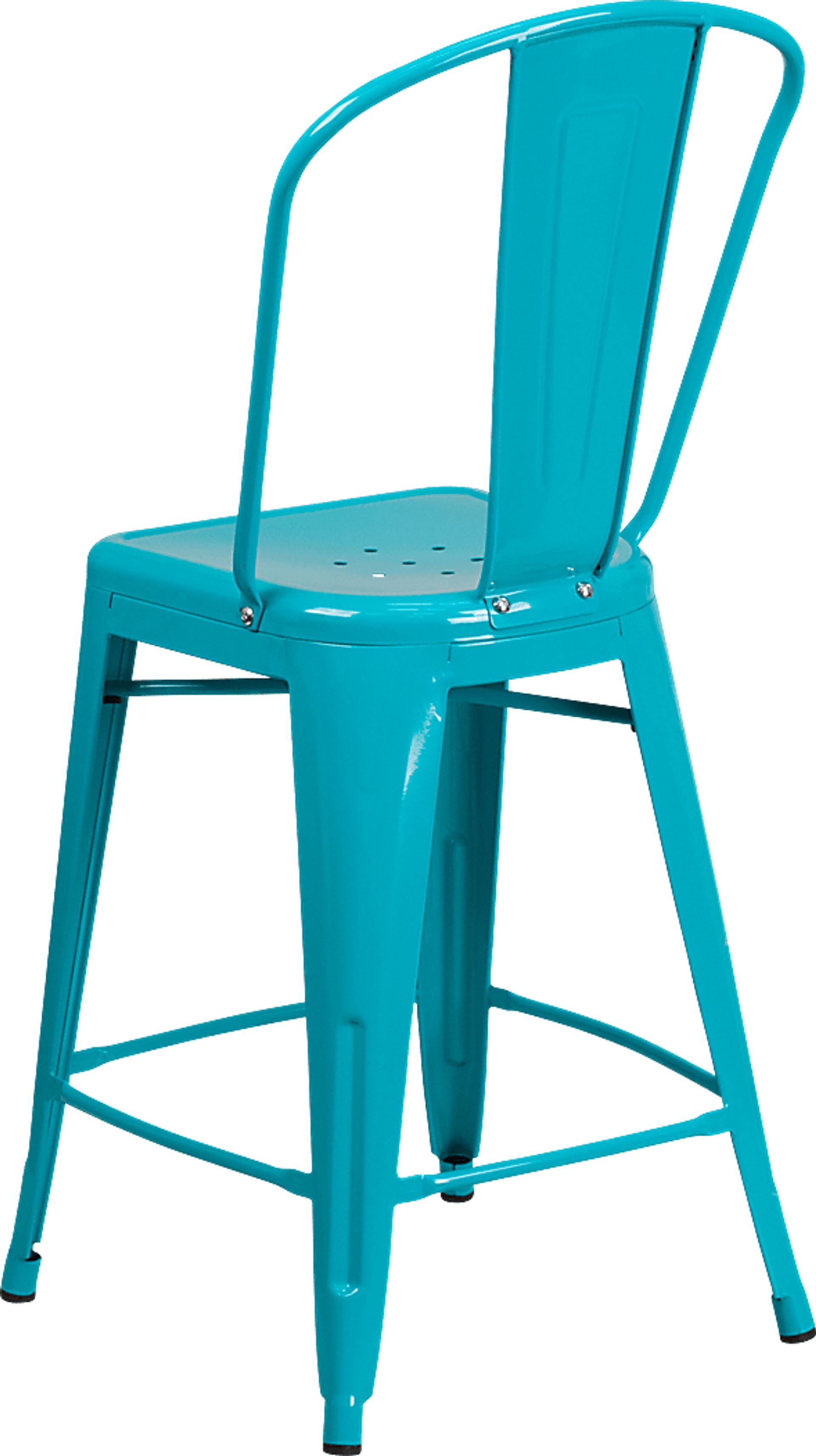 Laird Teal Indoor/Outdoor Counter Height Stool - Image 4