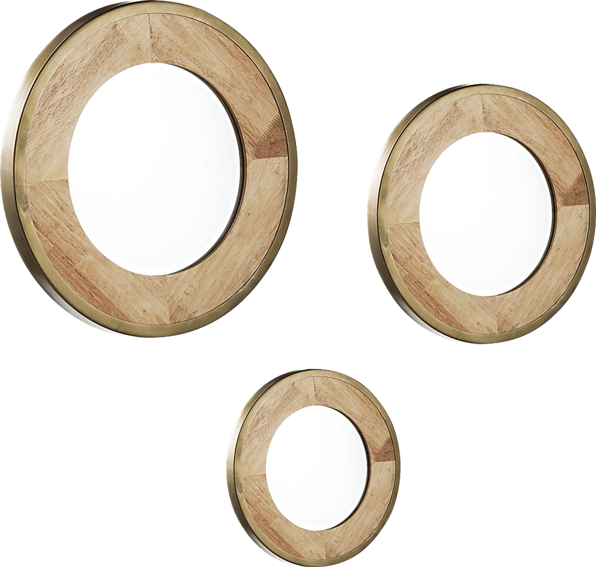 Lakawana Brown Mirror, Set of 3 - Image 3