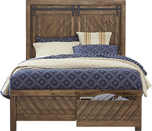 Lake Arrowhead Brown 5 Pc King Storage Bedroom - Thumbnail - Image 2