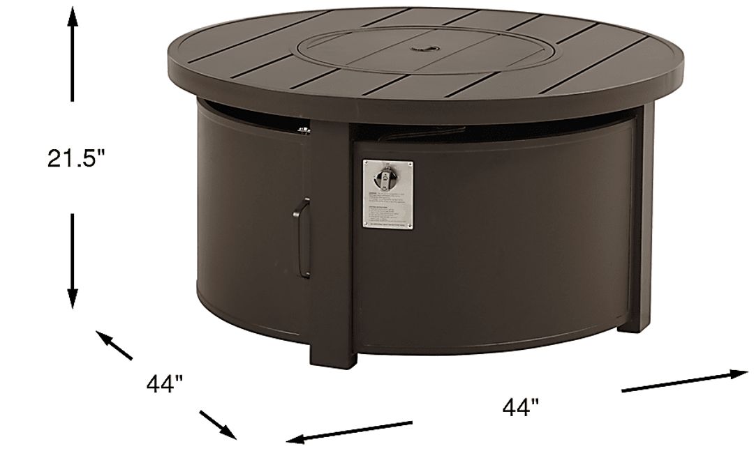 Lake Breeze Aged Bronze 44 in. Round Outdoor Fire Pit