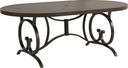 78 in. oval dining table