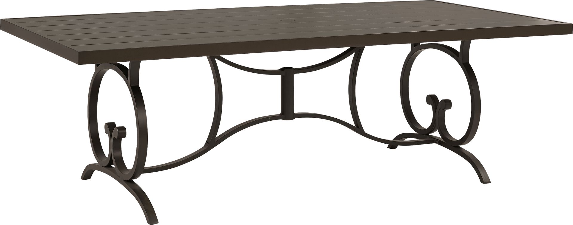 Lake Breeze Aged Bronze 90 in. Rectangle Outdoor Dining Table