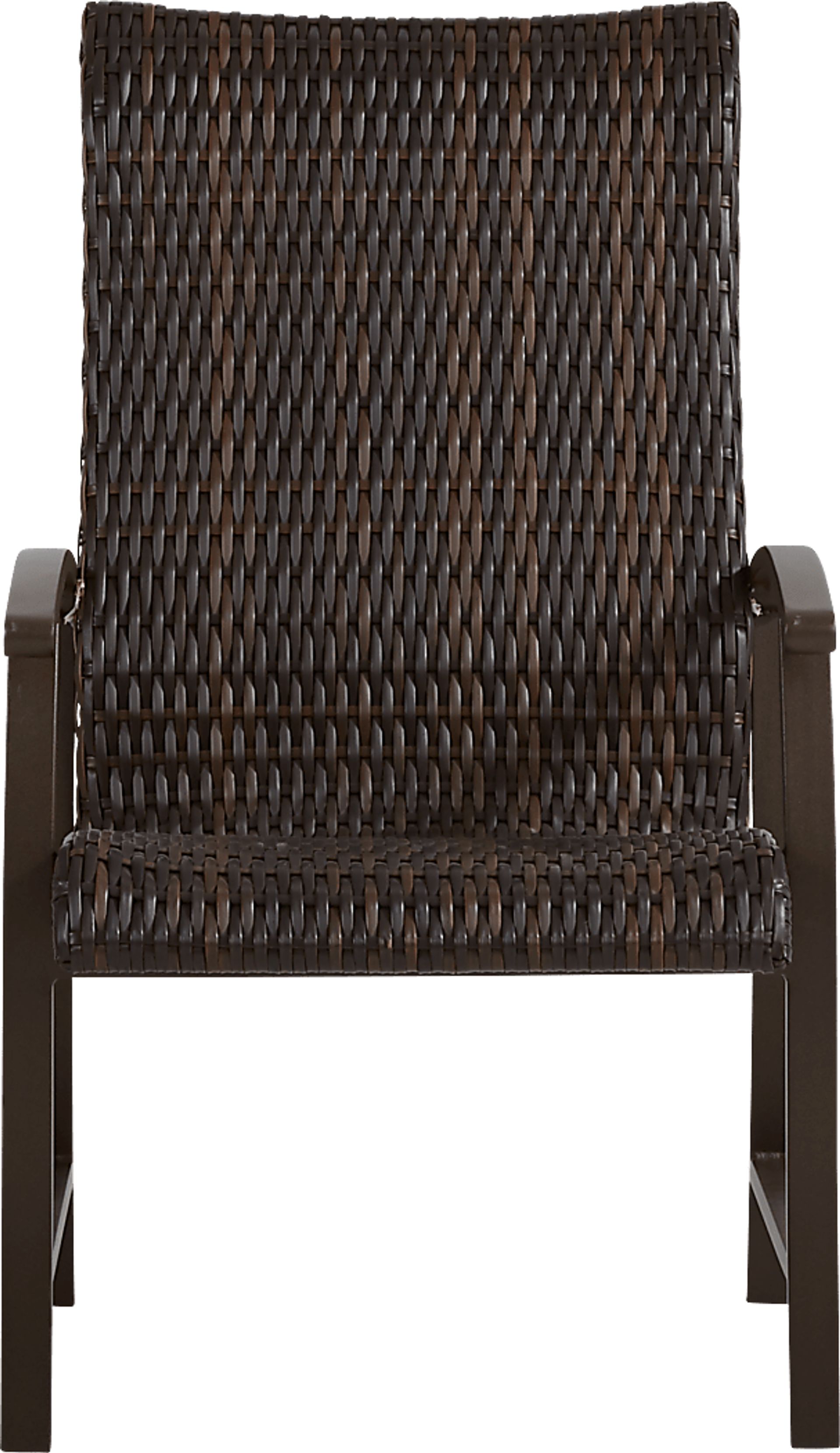 Lake Breeze Aged Bronze 9 Pc Outdoor 90 in. Rectangle Dining Set with Wicker Chairs - Image 5