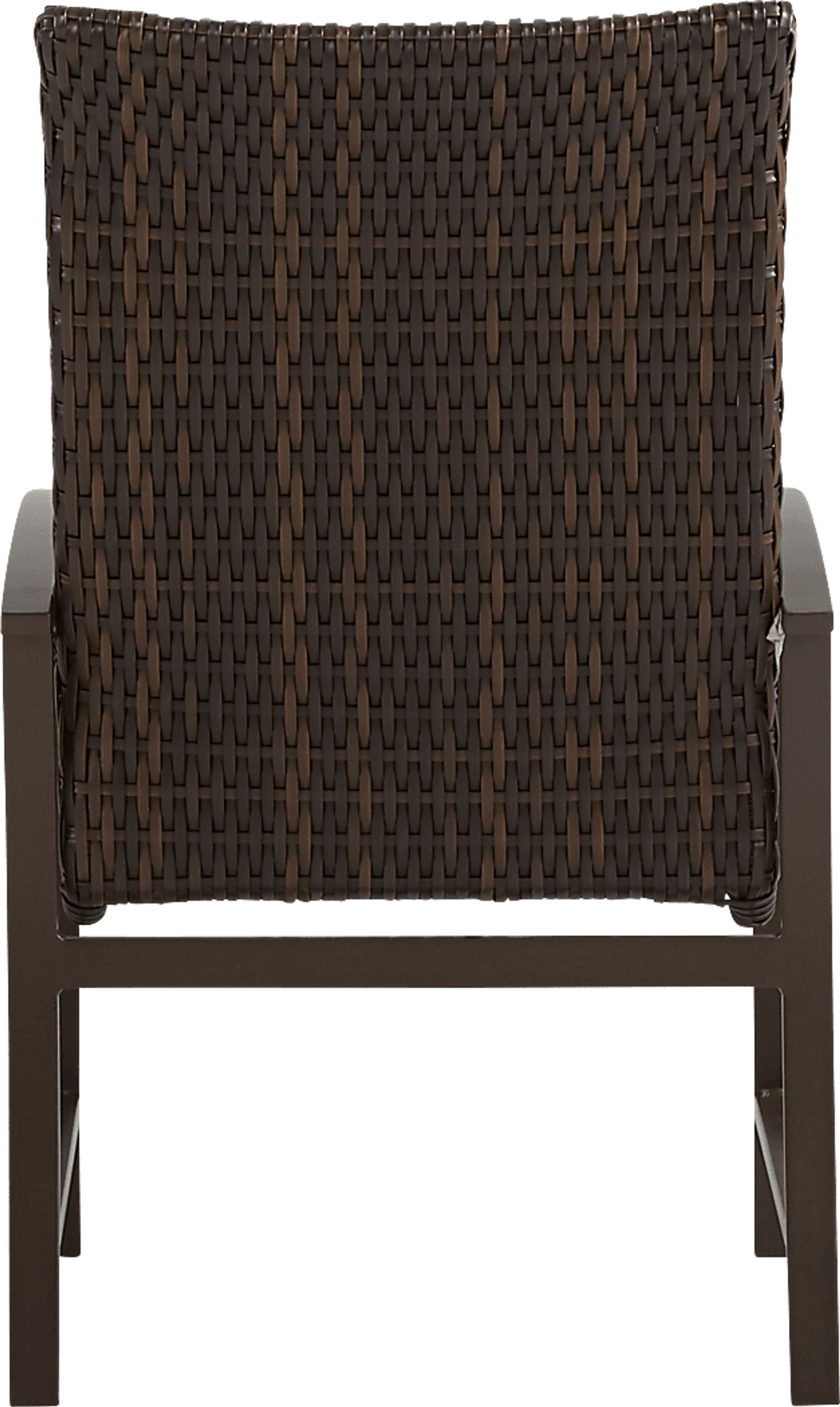 Lake Breeze Aged Bronze 9 Pc Outdoor 90 in. Rectangle Dining Set with Wicker Chairs - Image 6