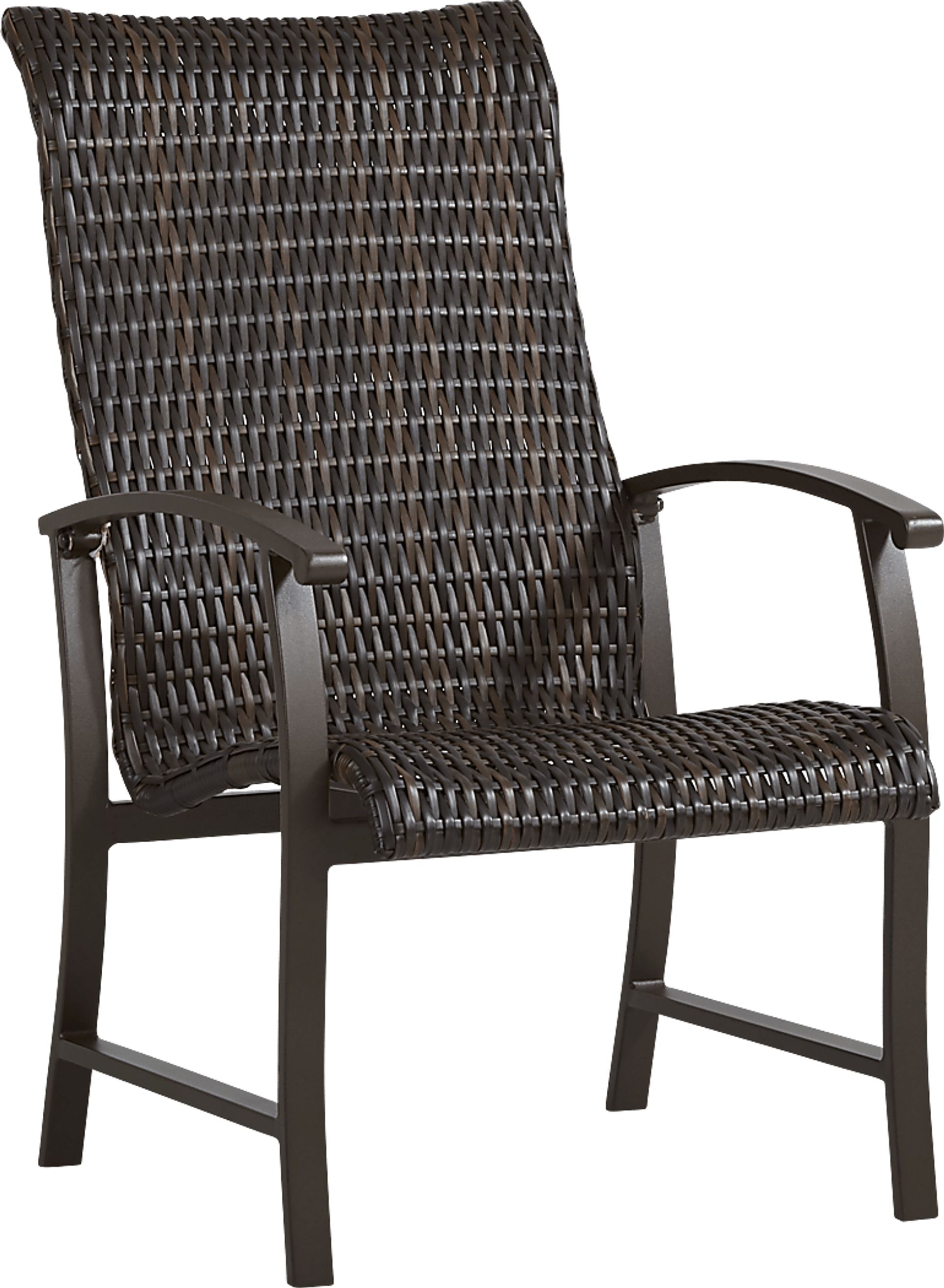 Lake Breeze Aged Bronze 9 Pc Outdoor 90 in. Rectangle Dining Set with Wicker Chairs - Image 4