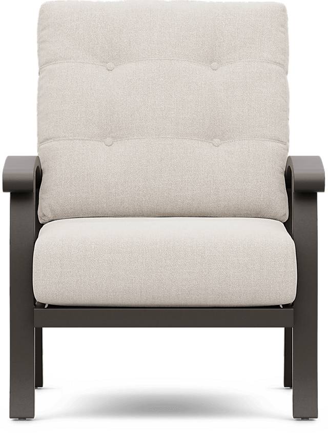 Lake Breeze Aged Bronze Outdoor Club Chair with Desert Cushions - Thumbnail - Image 2
