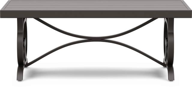Lake Breeze Aged Bronze Outdoor Cocktail Table - Thumbnail - Image 2