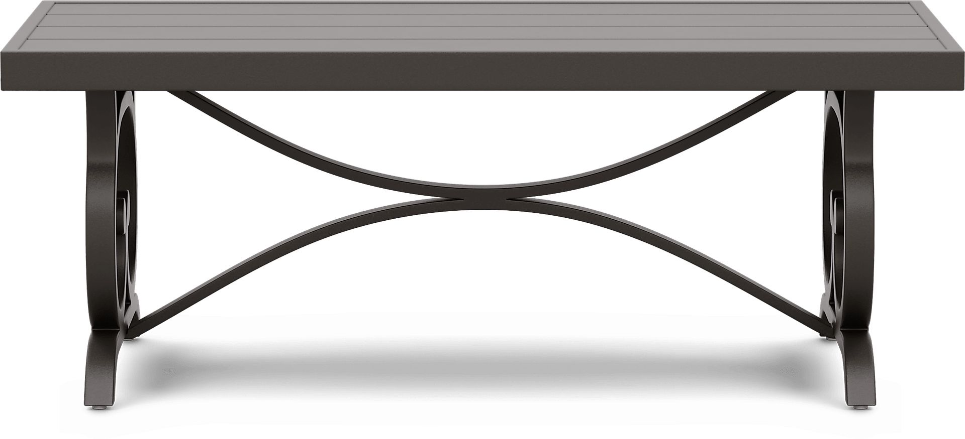 Lake Breeze Aged Bronze Outdoor Cocktail Table - Image 2
