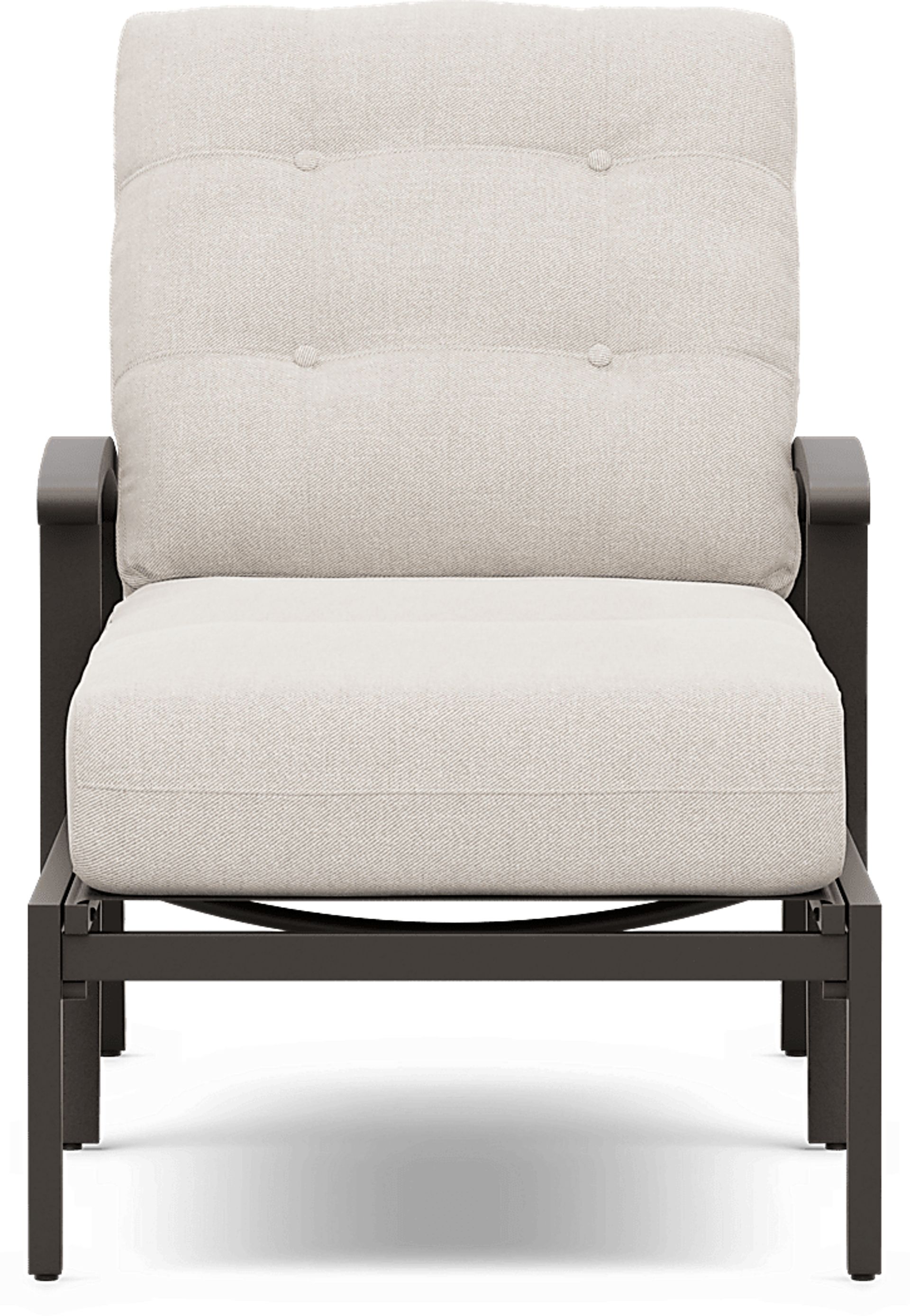 Lake Breeze Aged Bronze Outdoor Chaise with Desert Cushions - Image 2