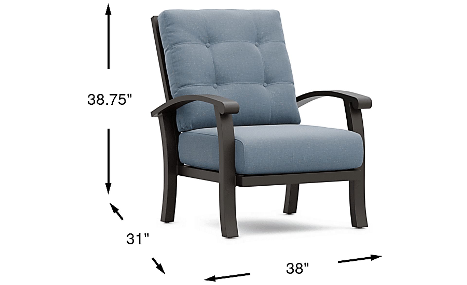 Dimension Image. Please refer to the Dimension Tab on this page for dimension details.