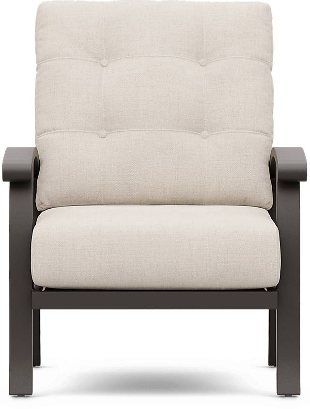 Lake Breeze Aged Bronze 3 Pc Outdoor Seating Set with Parchment Cushions - Thumbnail - Image 5