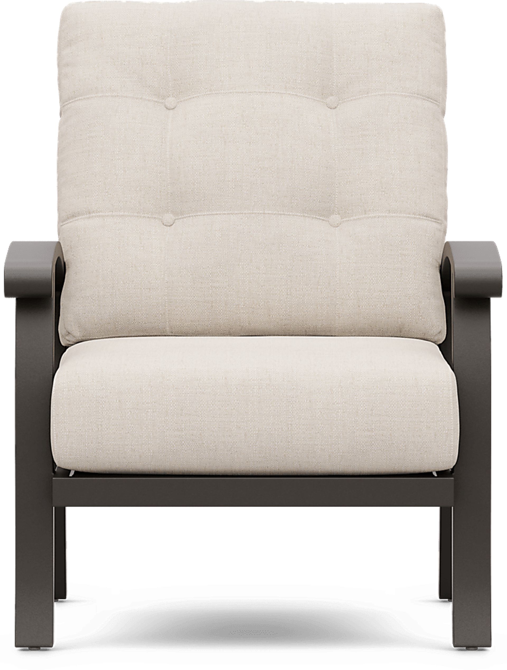 Lake Breeze Aged Bronze 3 Pc Outdoor Seating Set with Parchment Cushions - Image 5