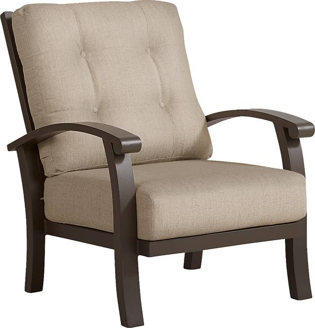 Lake Breeze Aged Bronze Outdoor 4 Pc Seating Set with Pebble Cushions - Thumbnail - Image 3