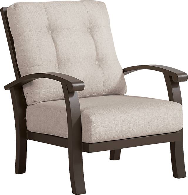 Lake Breeze Aged Bronze Outdoor 4 Pc Seating Set with Rollo Linen Cushions - Thumbnail - Image 3