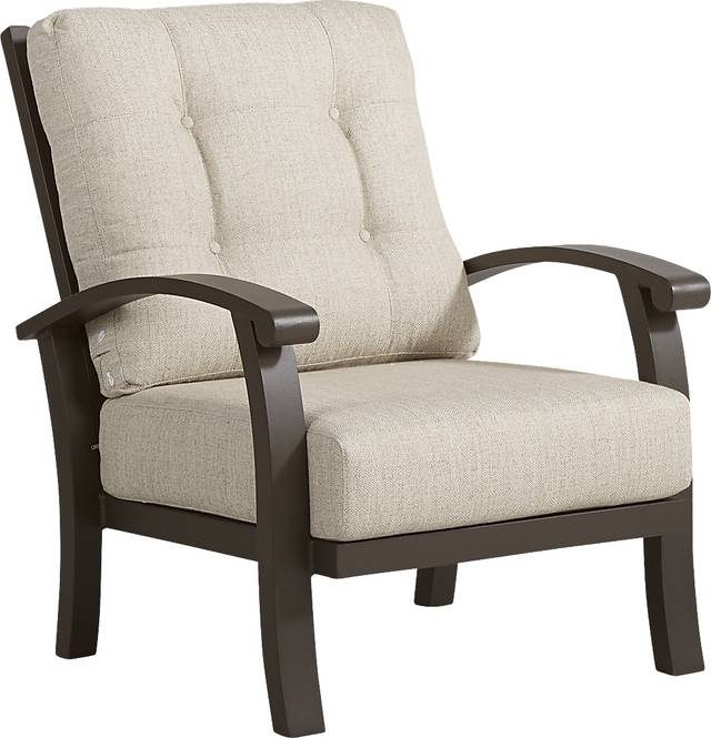 Lake Breeze Aged Bronze Outdoor 4 Pc Seating Set with Wren Cushions - Thumbnail - Image 3