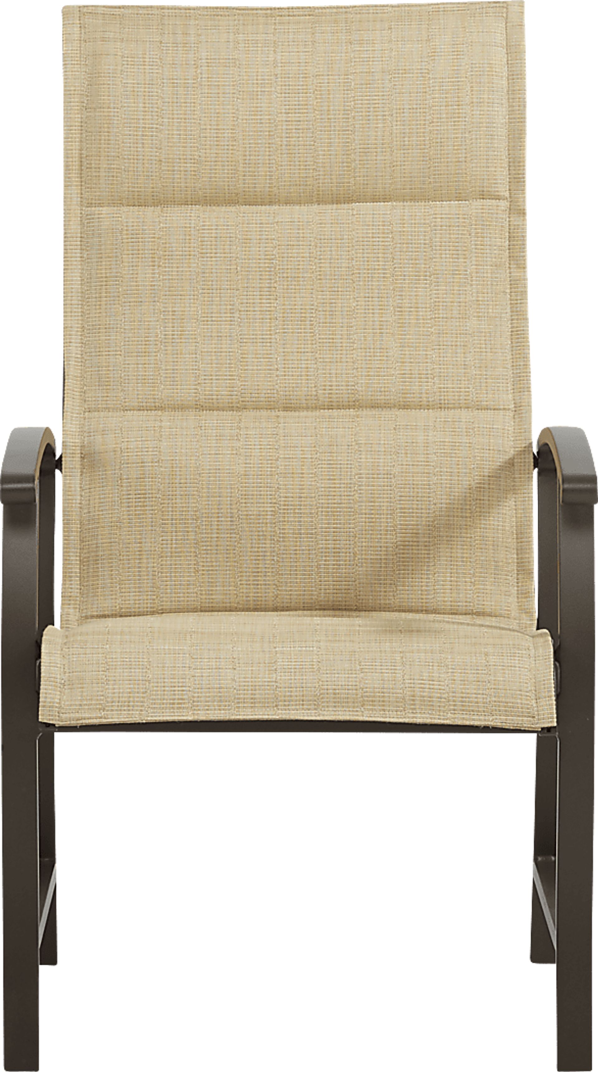 Lake Breeze Aged Bronze Outdoor Sling Dining Chair - Image 2