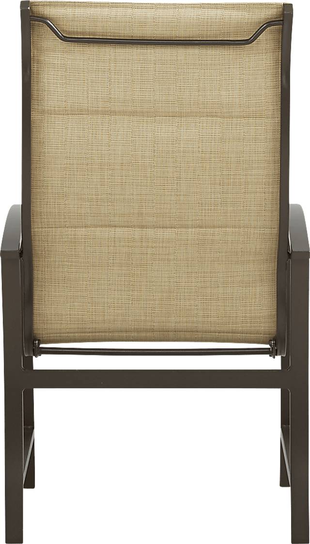 Lake Breeze Aged Bronze Outdoor Sling Dining Chair - Thumbnail - Image 4