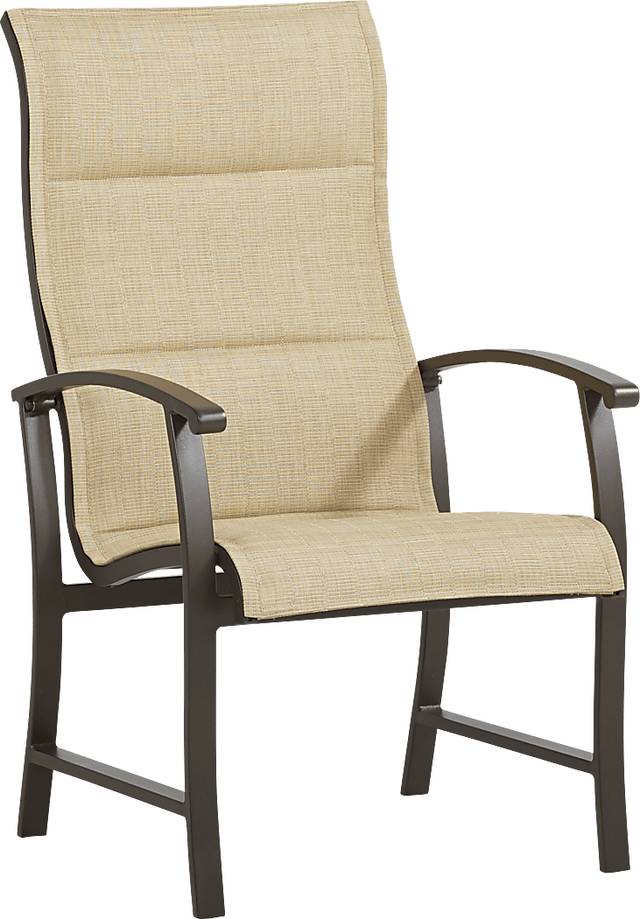 Lake Breeze Aged Bronze Outdoor Sling Dining Chair - Thumbnail - Image 1