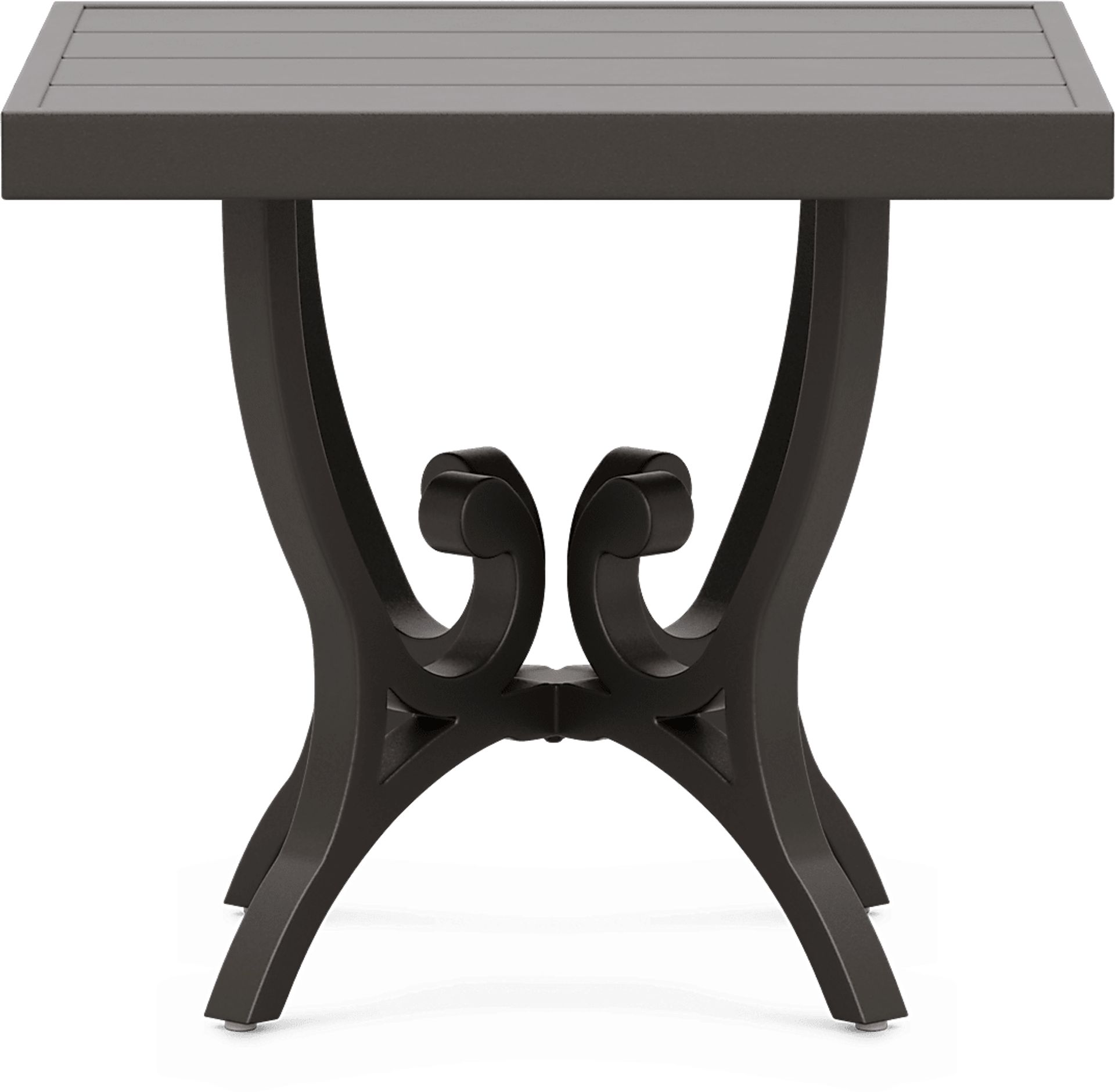 Lake Breeze Aged Bronze Square Outdoor End Table - Image 2