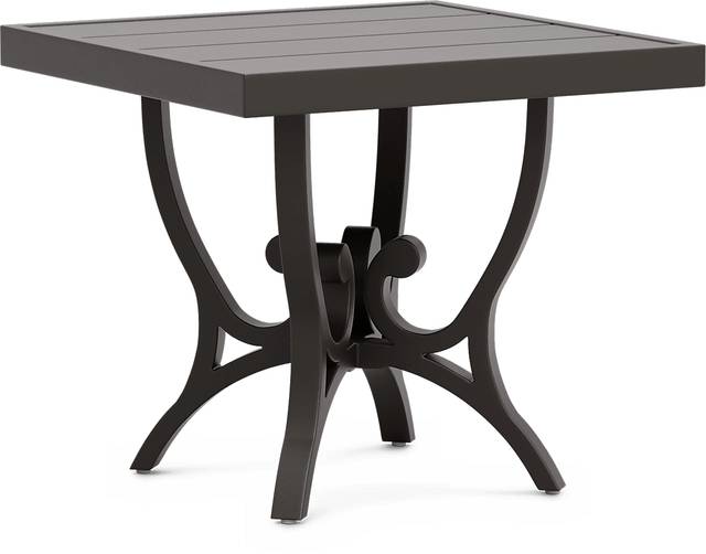 Lake Breeze Aged Bronze Square Outdoor End Table - Thumbnail - Image 1