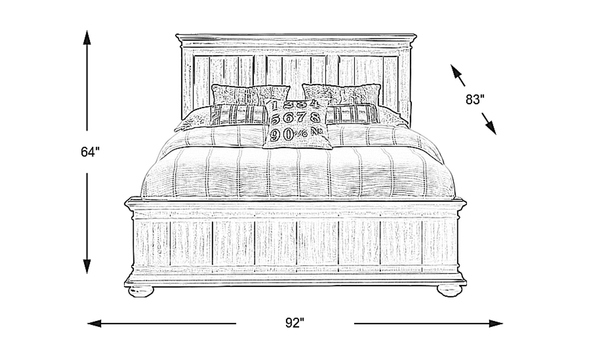 Dimension Image. Please refer to the Dimension Tab on this page for dimension details.