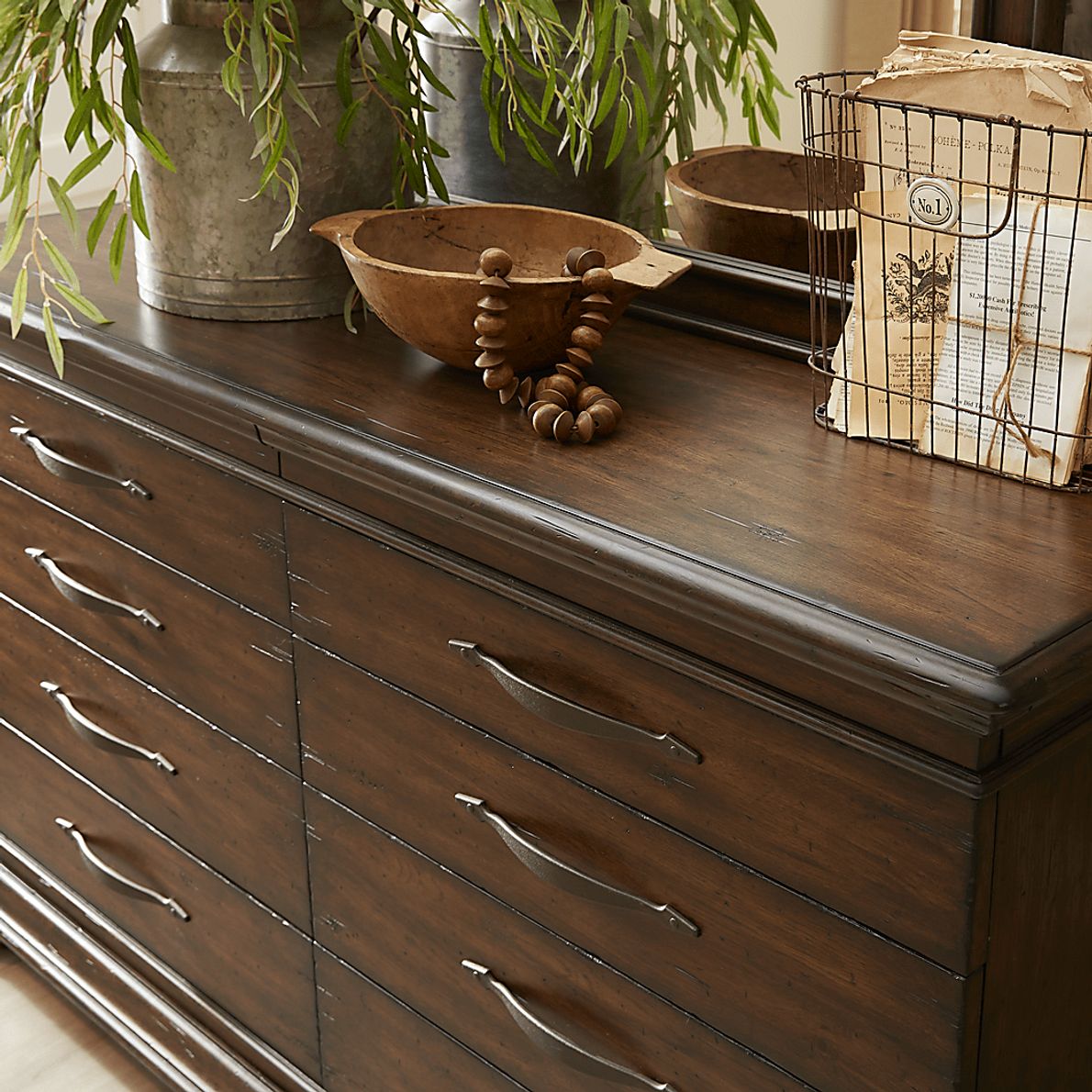 Cindy Crawford Home Lake Hills Brown 8 Pc King Panel Bedroom
