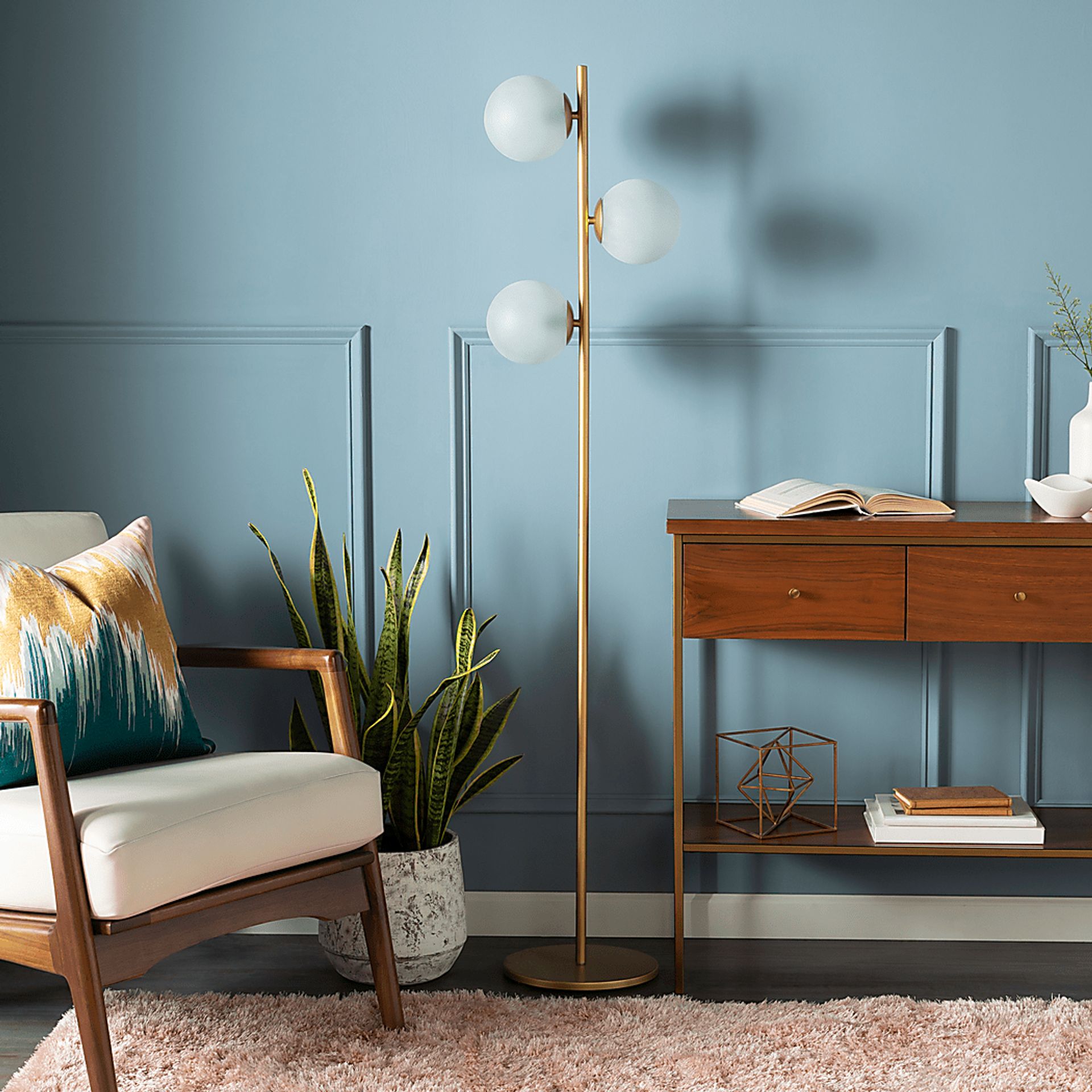 Lake Jacob Cove Gold Floor Lamp - Image 2