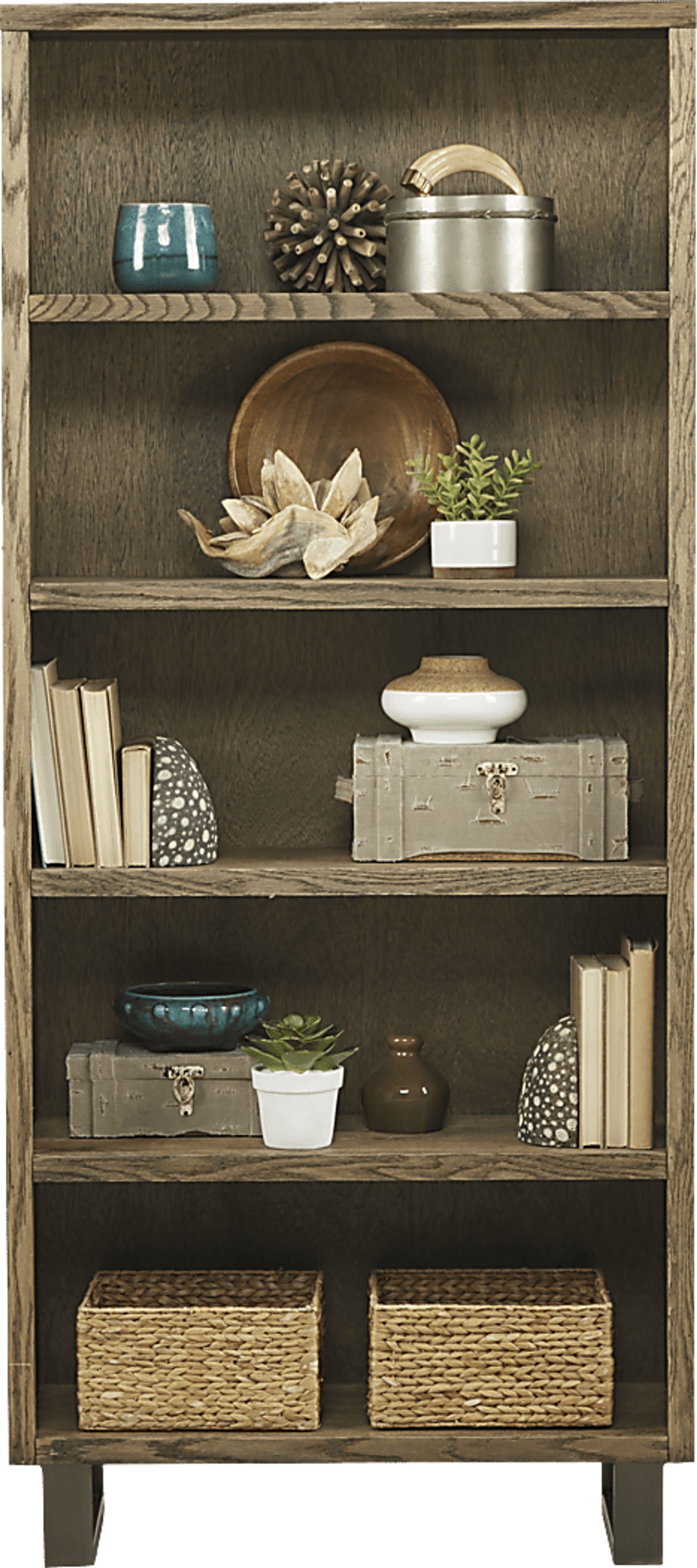 Lake Ridge Brown 5 Shelf Bookcase - Image 1