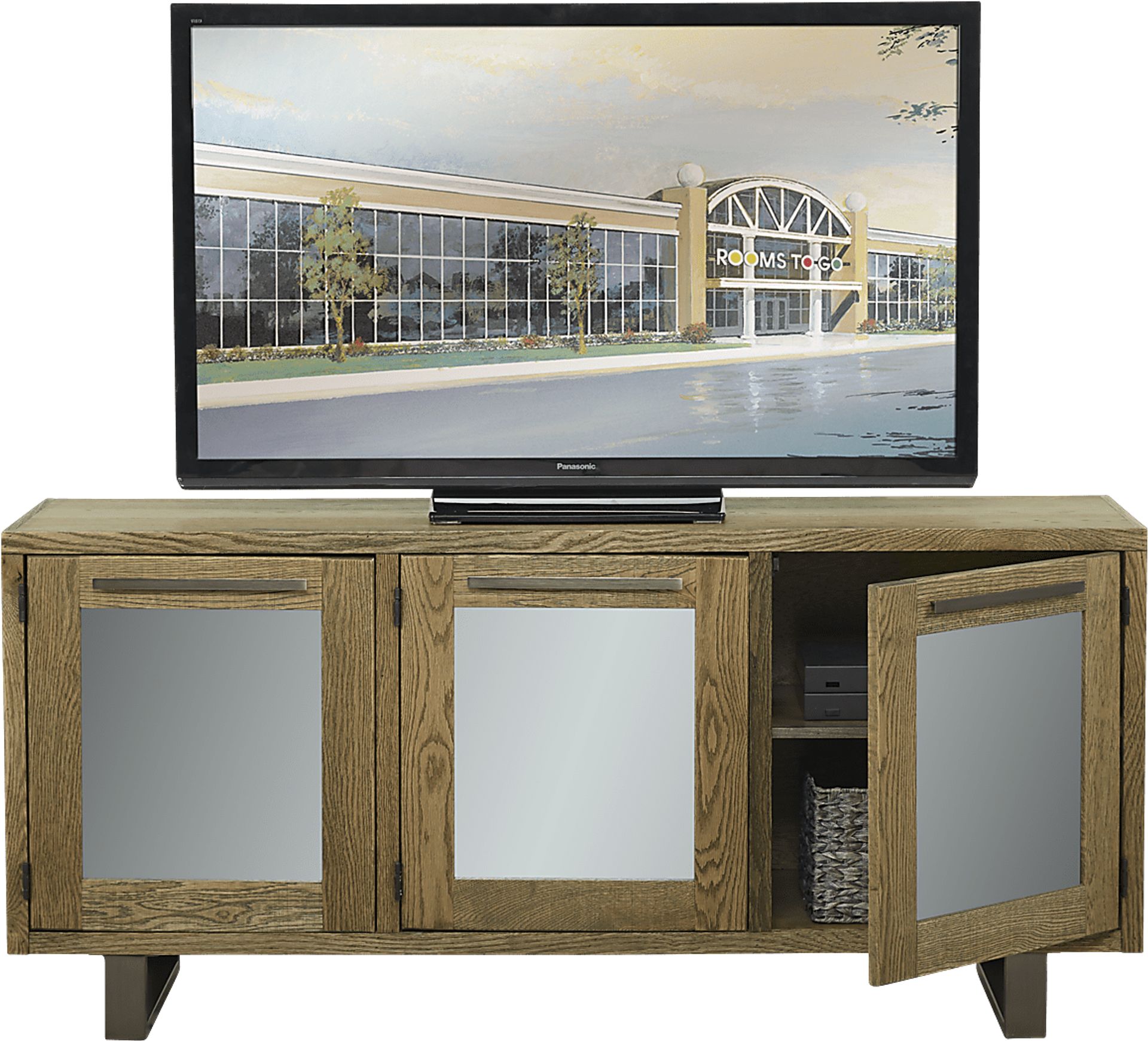 Lake Ridge Brown 65 in. Console - Image 2