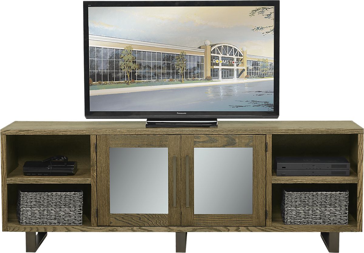 Lake Ridge Brown Dark Wood Console - Rooms To Go