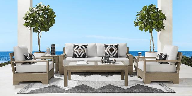 Lake Tahoe Gray Outdoor Club Chair with Seagull Cushions - Thumbnail - Image 2