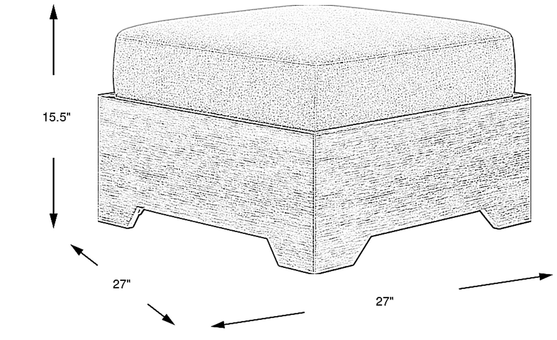 Dimension Image. Please refer to the Dimension Tab on this page for dimension details.
