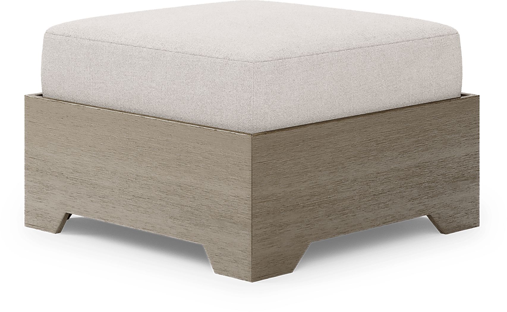 Lake Tahoe Outdoor Ottoman with Seagull Cushion