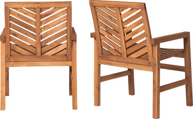 Lake Tana Brown Outdoor Chair, Set of 2 - Thumbnail - Image 2