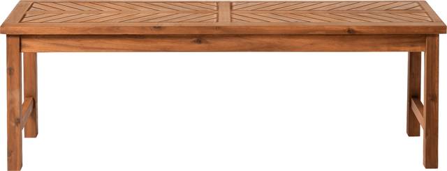 Lake Tana Brown Outdoor Dining Bench - Thumbnail - Image 2