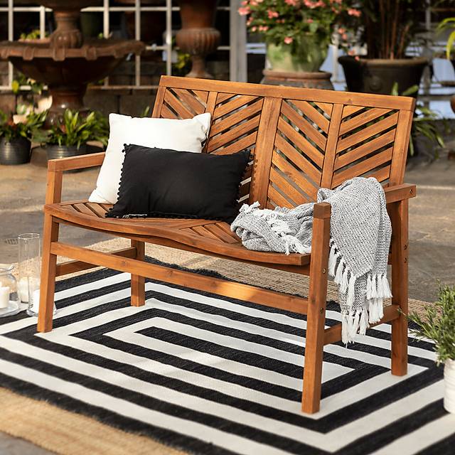 Lake Tana Brown Outdoor Loveseat - Thumbnail - Image 4