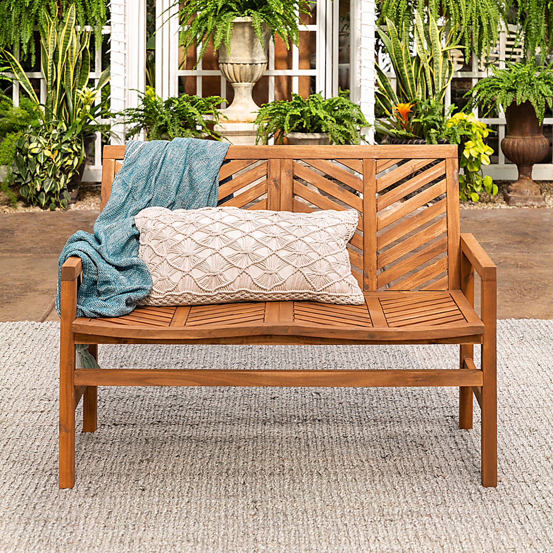 Lake Tana Brown Outdoor Loveseat - Image 5
