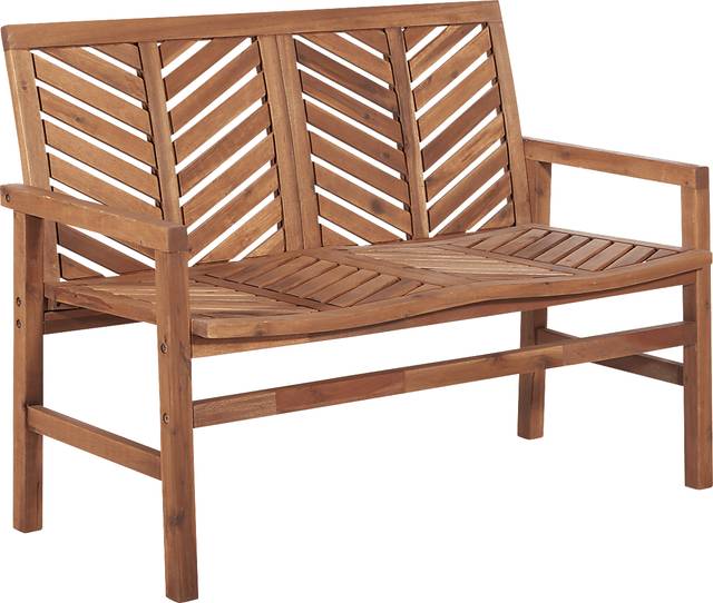 Lake Tana Brown Outdoor Loveseat - Thumbnail - Image 1
