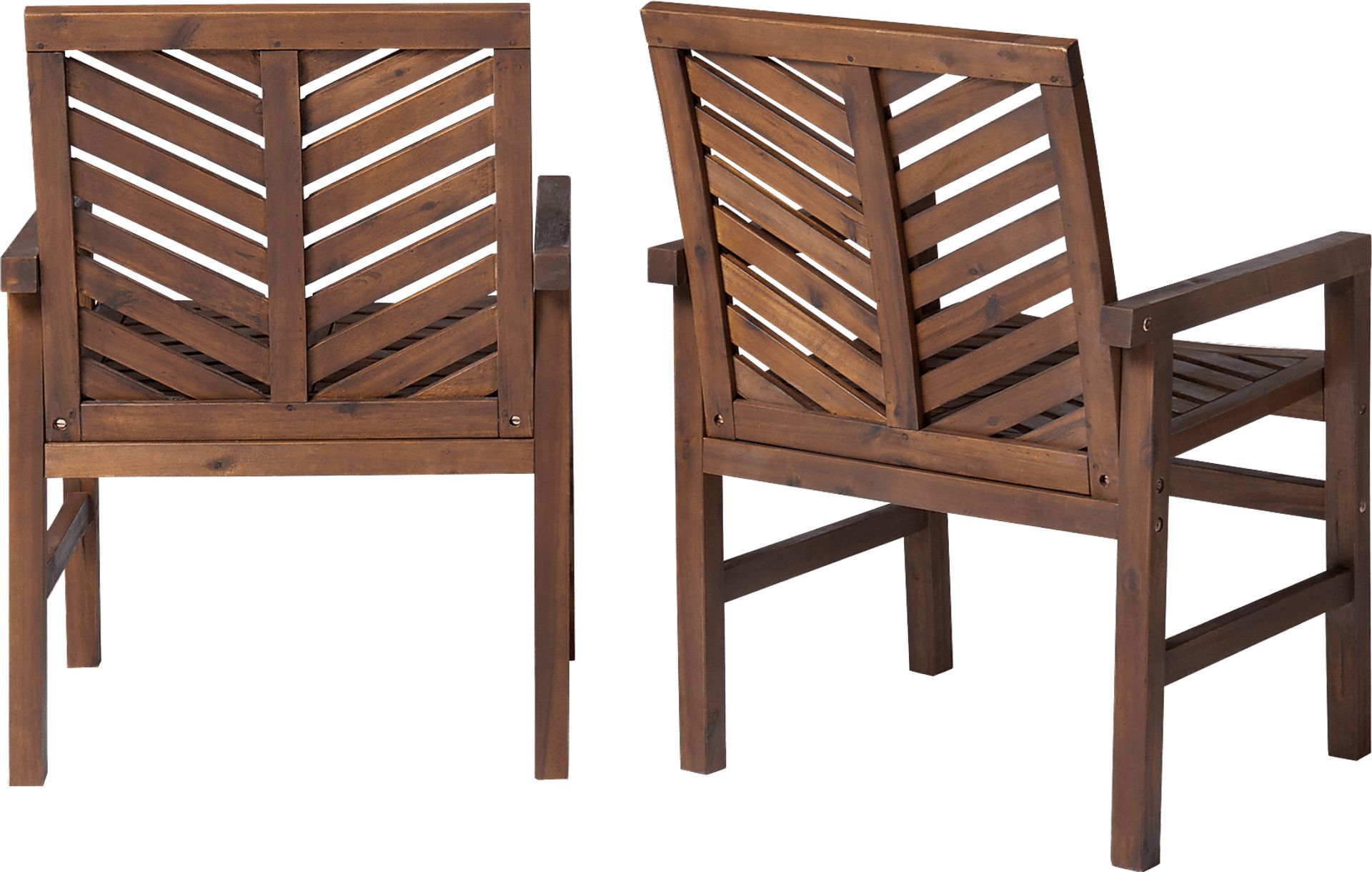 Lake Tana Dark Brown Outdoor Chair, Set of 2 - Image 2