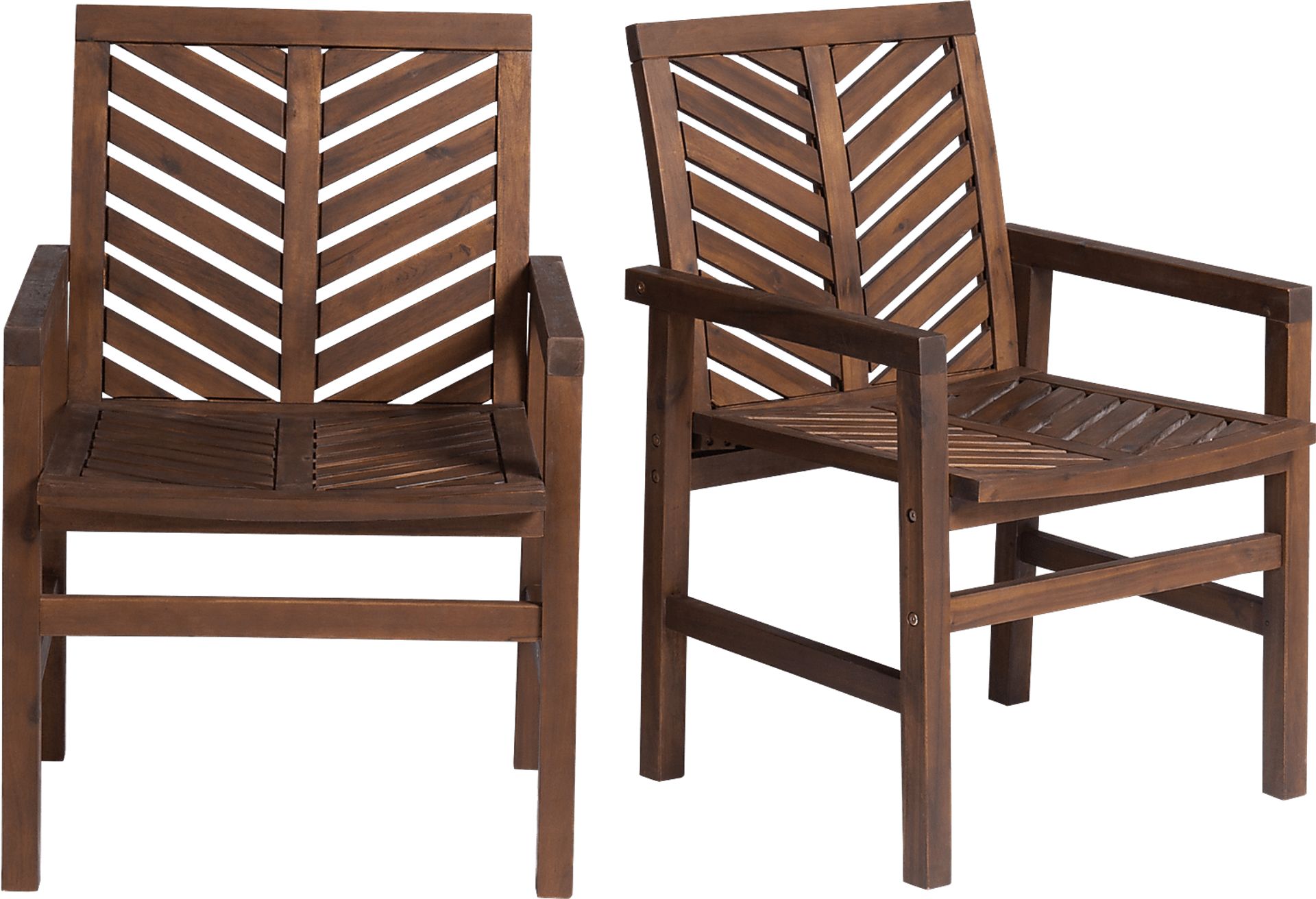 Lake Tana Dark Brown Outdoor Chair, Set of 2 - Image 1