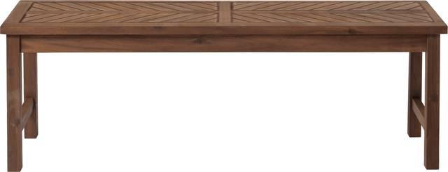 Lake Tana Dark Brown Outdoor Dining  Bench - Thumbnail - Image 2