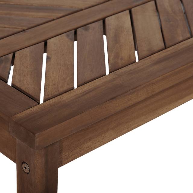 Lake Tana Dark Brown Outdoor Dining  Bench - Thumbnail - Image 3